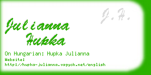 julianna hupka business card